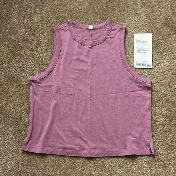 lululemon athletica Tops - Lululemon Athletica Purple Muscle Tee Sleeveless Relaxed Fit